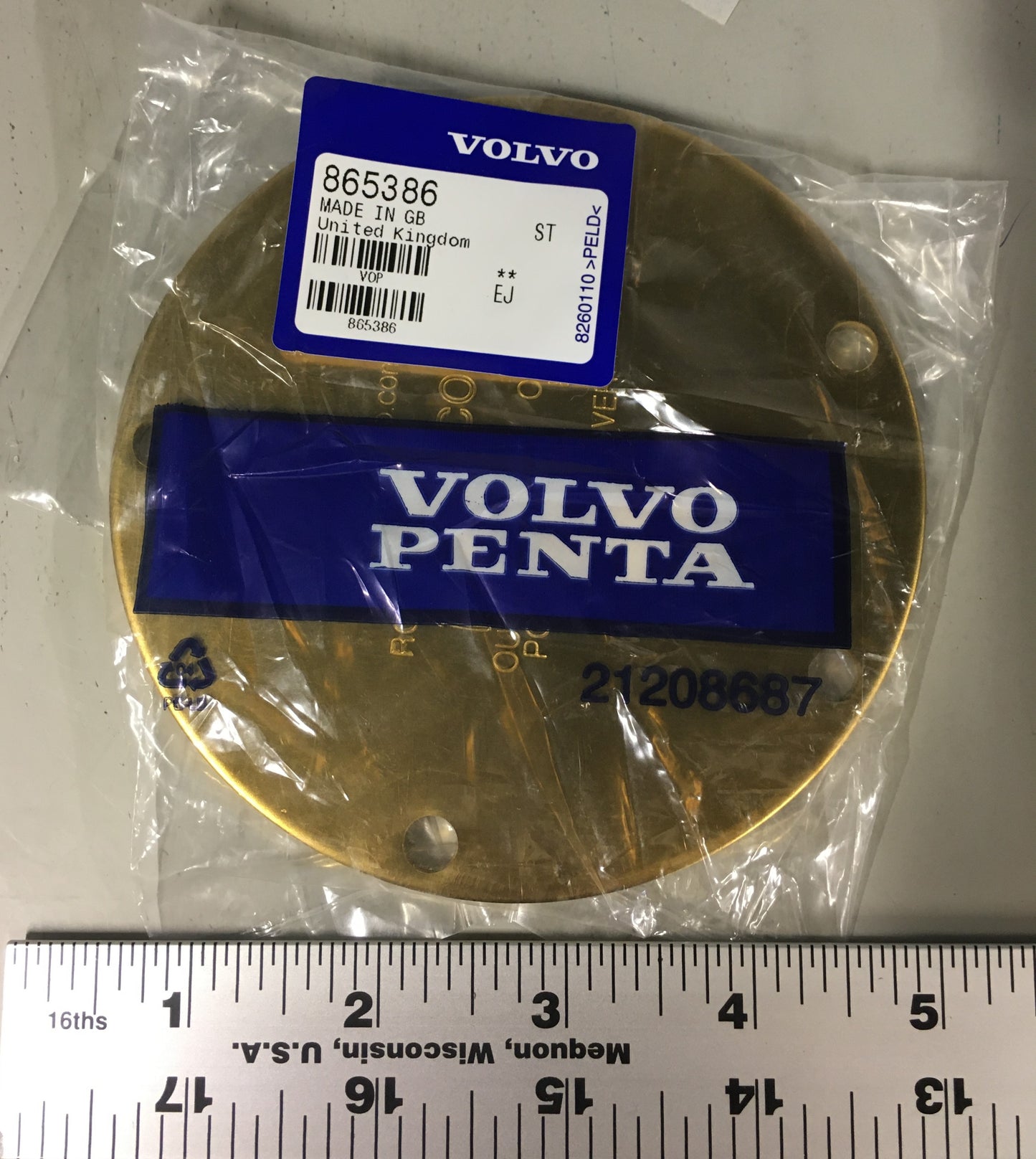 Volvo Penta Cover Raw Water Pump 865386