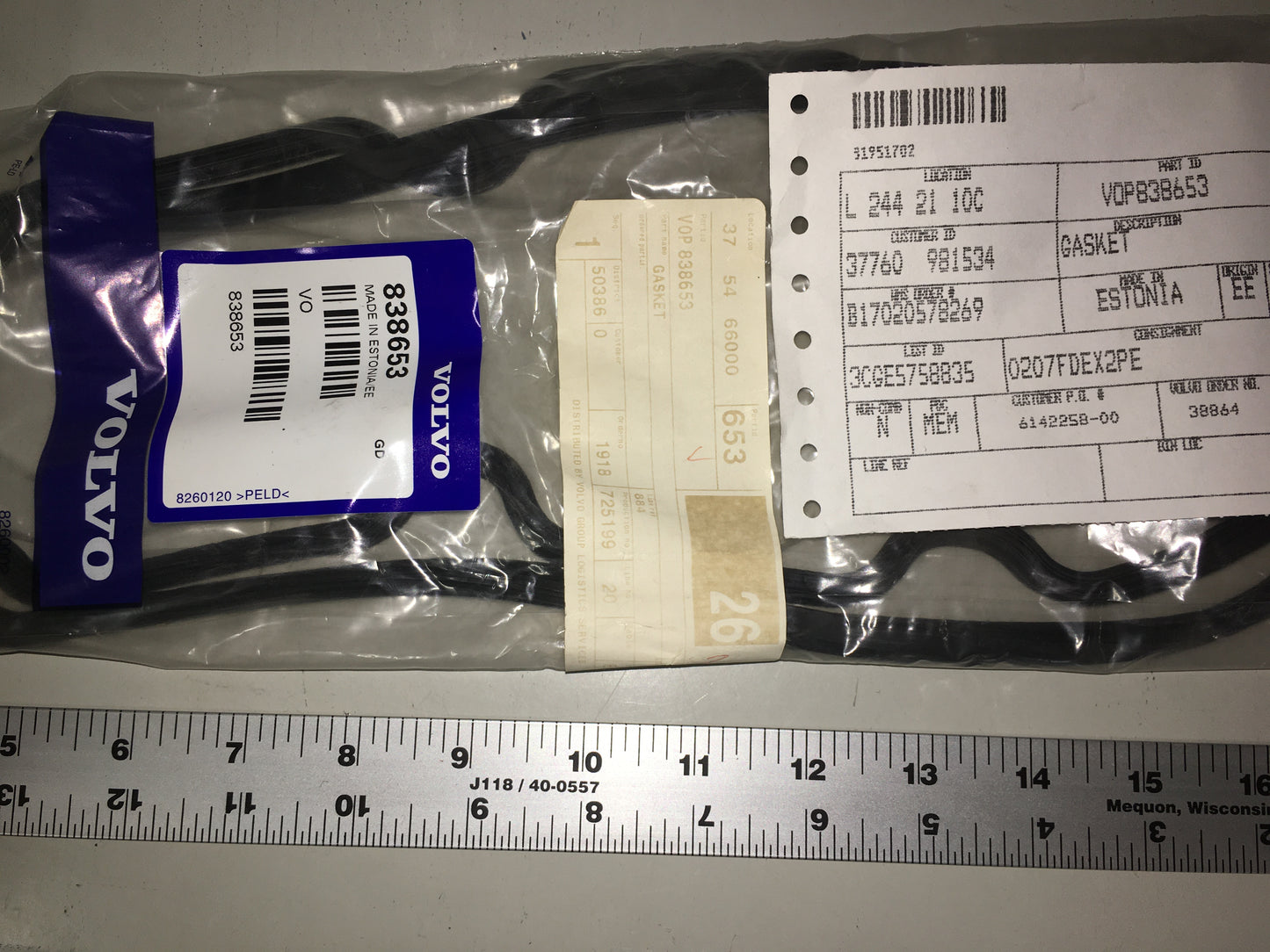 Volvo Penta Valve Cover Gasket 838653