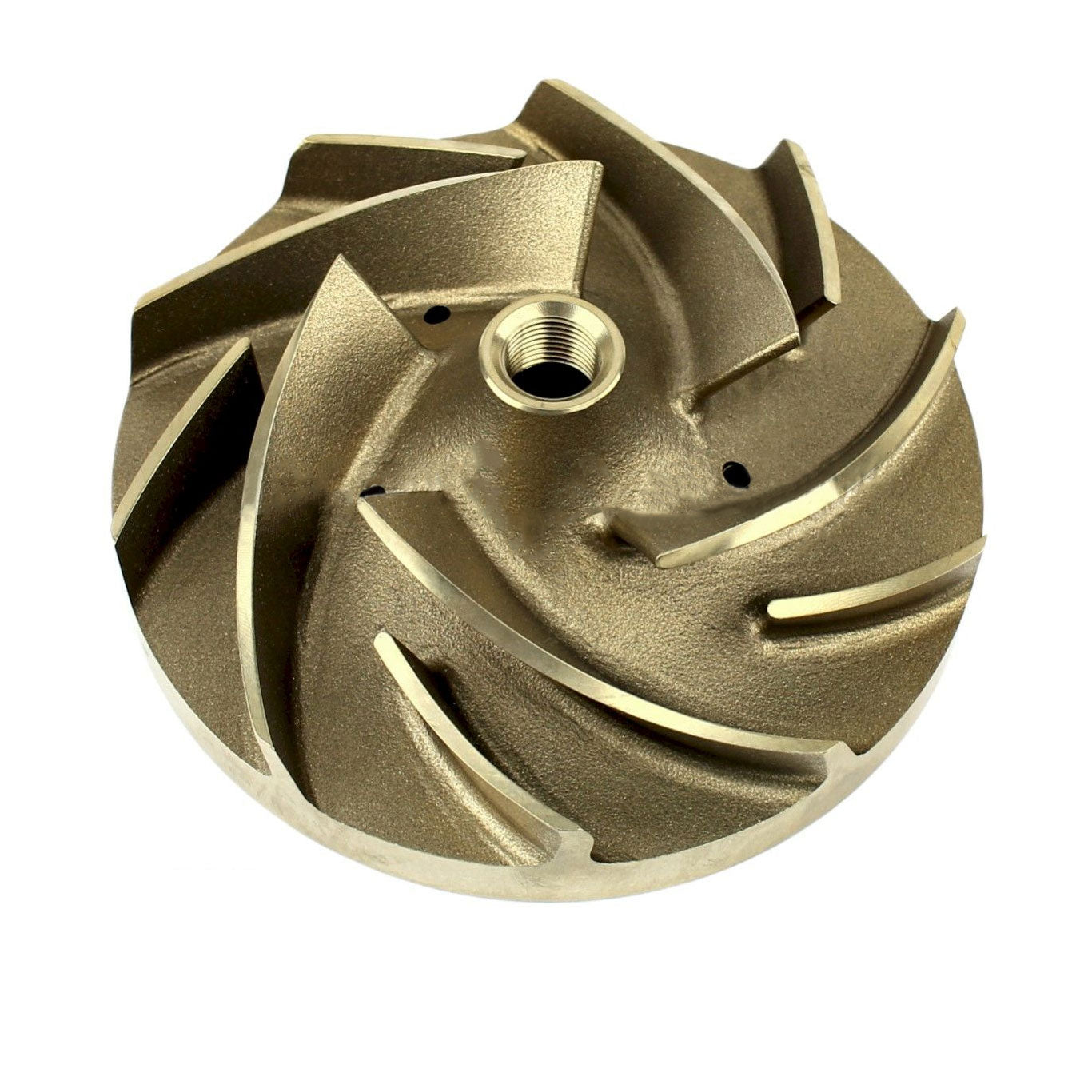 JMP Marine Bronze Impeller #IMP0052. Replaces Detroit Diesel / MTU Impeller 8692010025. For MTU2000, MDEC, M90 Series engine cooling pump.