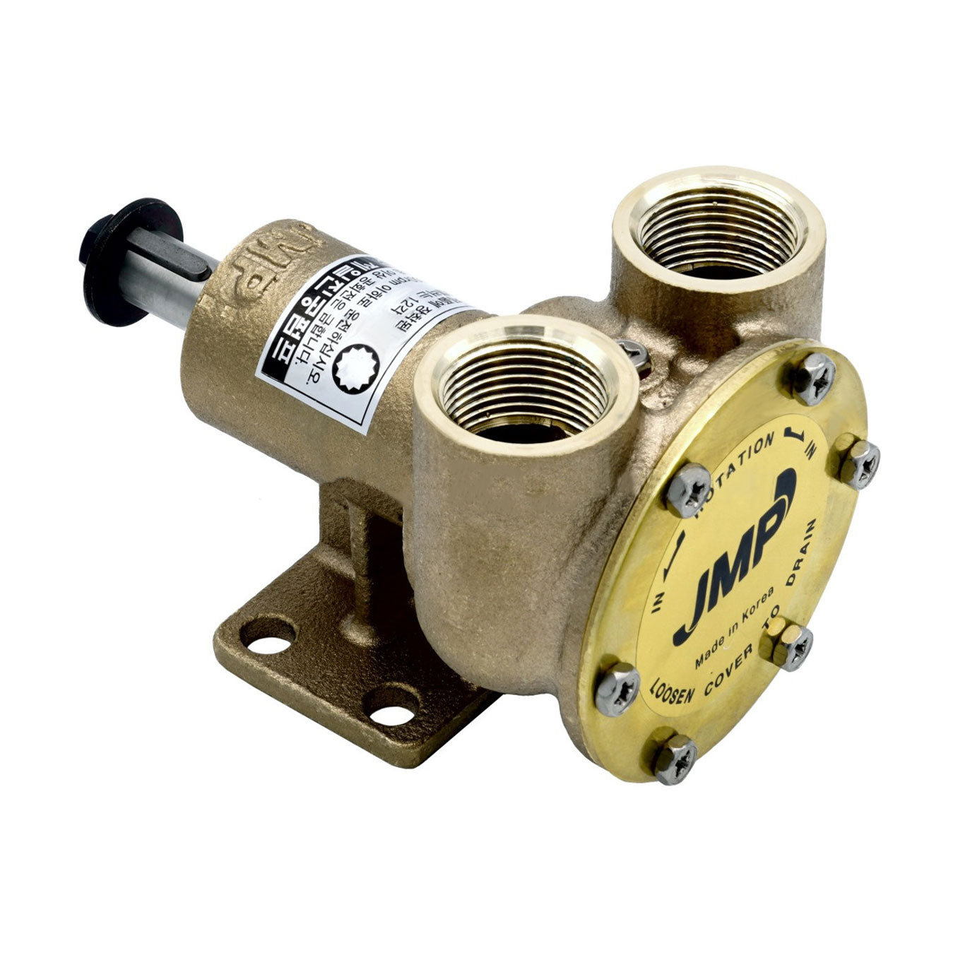 JMP Marine General Multi-Purpose Fluid Transfer Pump #JPR-25UP. 1" NPT Pipe Ports, 106 L/min, Mechanical Seal, 17mm Stainless Shaft.