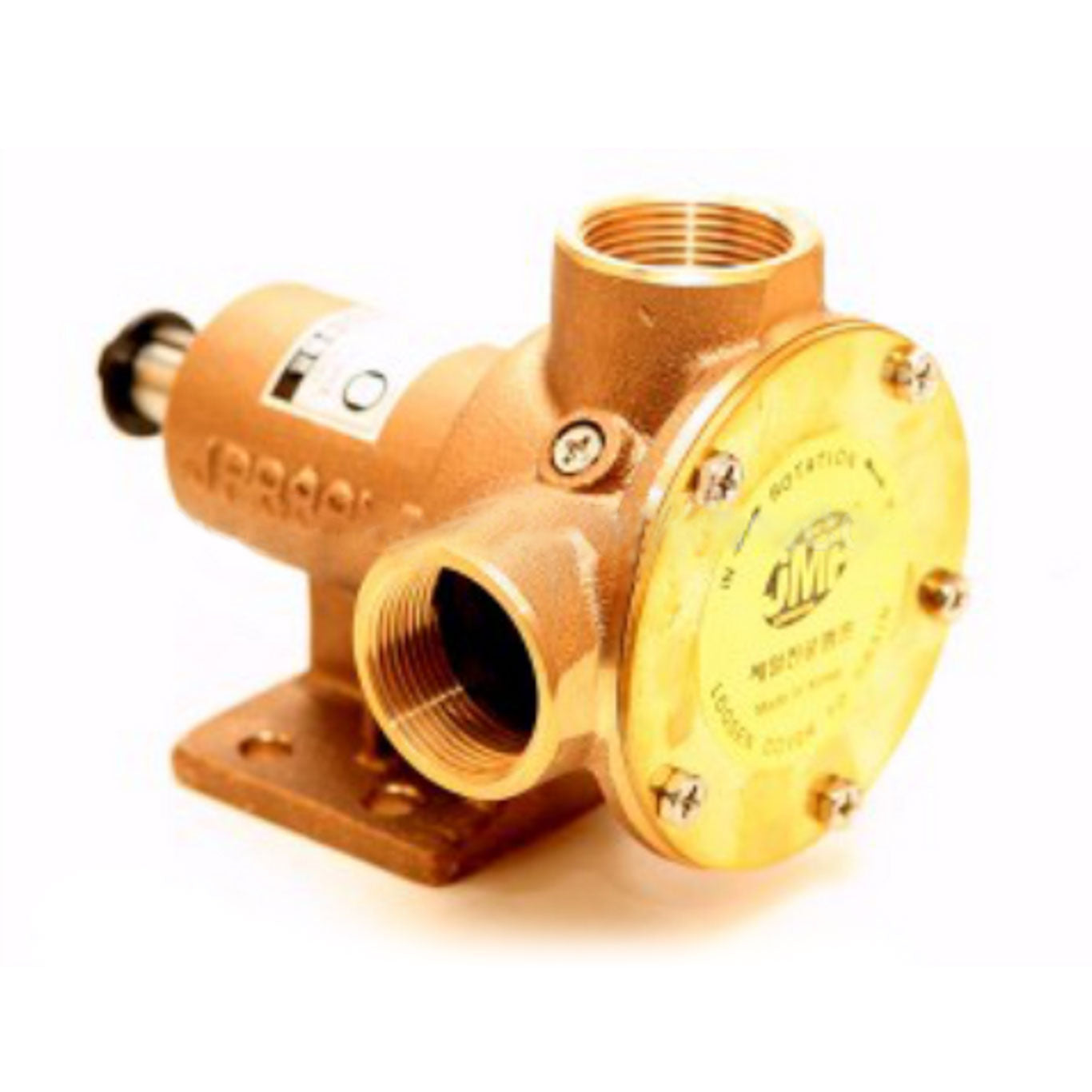 JMP Marine General Multi-Purpose Fluid Transfer Pump #JPR-32UF. 1.25" Flange Ports, 158 L/min, Mechanical Seal, 18mm Stainless Shaft.