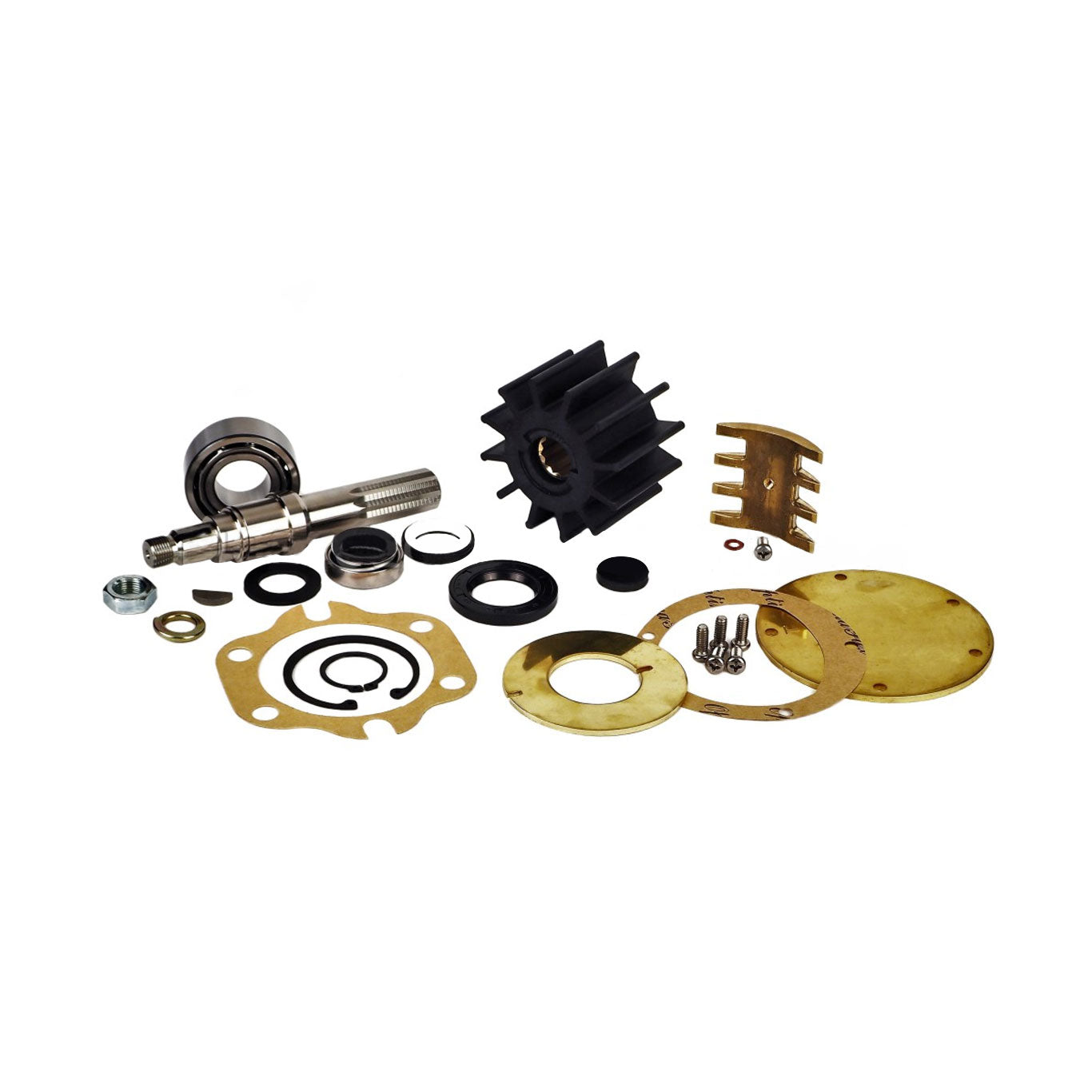 JMP Marine Detroit Diesel Engine Cooling Raw Water / Seawater Pump Major Service Parts Repair Kit #JSK0024. Replaces Detroit Diesel Kit #5197224.