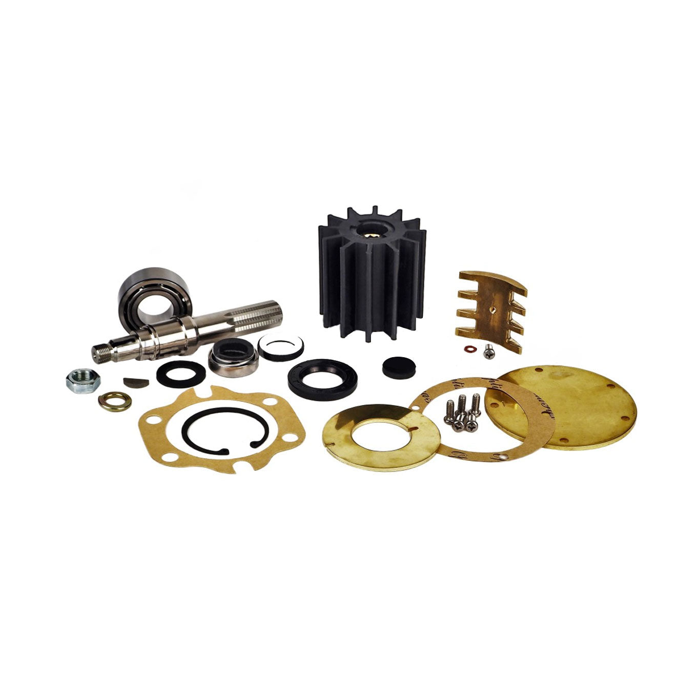 JMP Marine Detroit Diesel Engine Cooling Raw Water / Seawater Pump Major Service Parts Repair Kit #JSK0024. Replaces Detroit Diesel Kit #5197224.