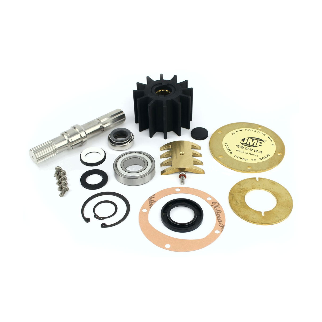 JMP Marine Caterpillar Engine Cooling Seawater Pump Major Service Kit (Services JPR-CT3306, CAT 5N9357, Jabsco 17810-1000, 17810-1300).