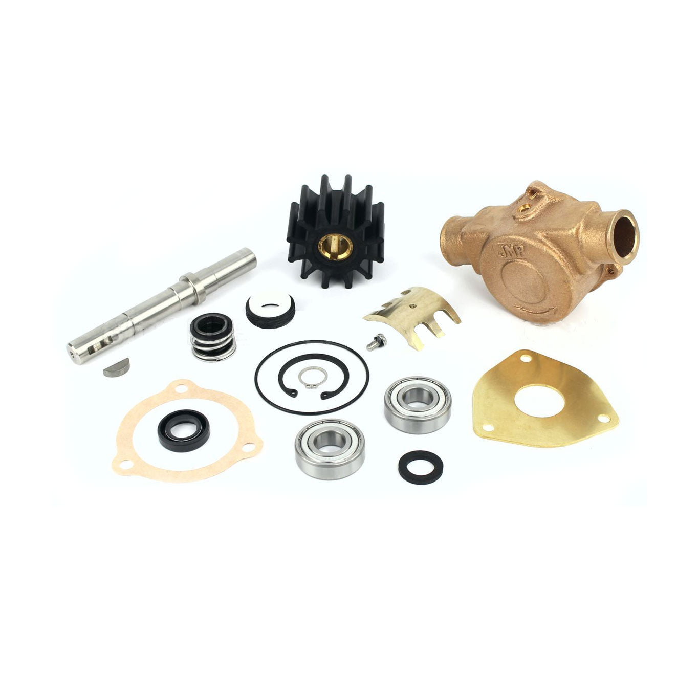 JMP Marine Cummins Engine Cooling Seawater Pump Major Service Kit (For JPR-C1025 Cummins Replacement Pump).