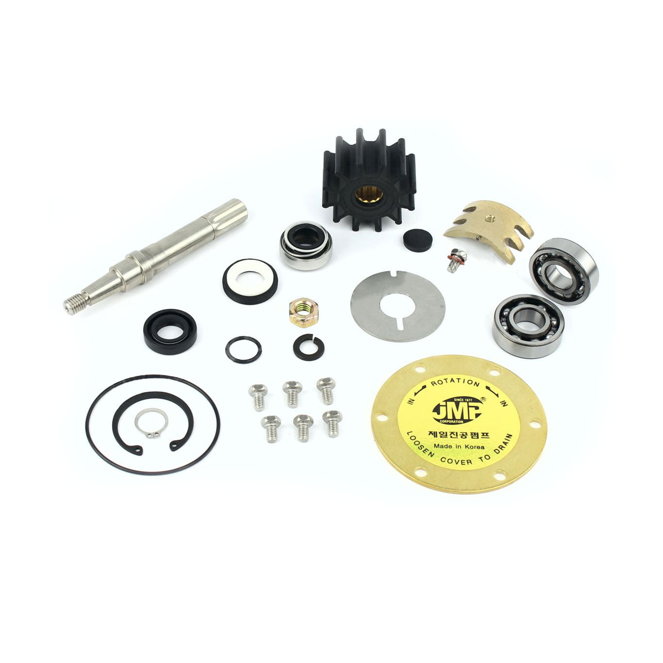 JMP Marine Northern Lights Engine Cooling Seawater Pump Major Service Kit (For JPR-NL10IP Northern Lights Replacement Pump).