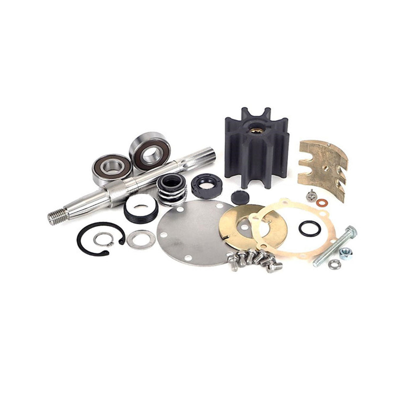 JMP Marine Volvo Penta Engine Cooling Seawater Pump Major Service Kit (Services JPR-VP0050D, Volvo Penta 3838288, Johnson 10-24580-01).
