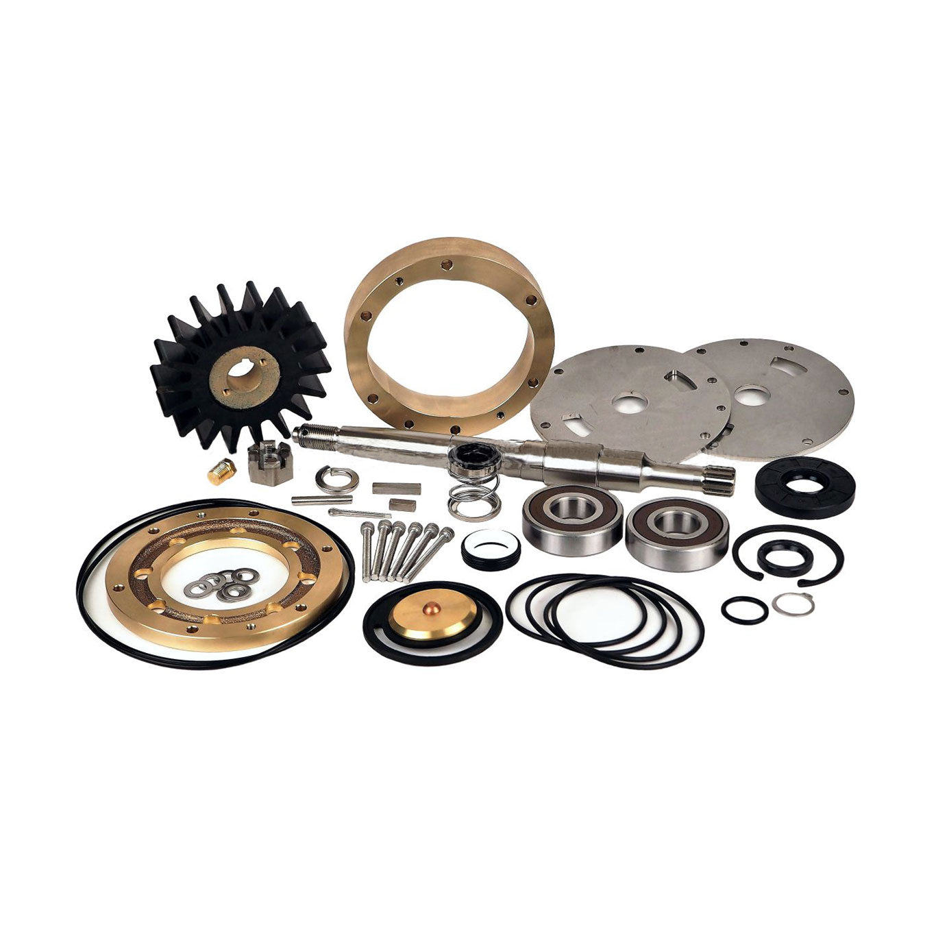 JMP Marine Cummins K38/K50/KTA38/KTA50 Engine Cooling Seawater Pump Major Service Kit - Replaces Cummins Kit 4334438, Jabsco 99202-1000.