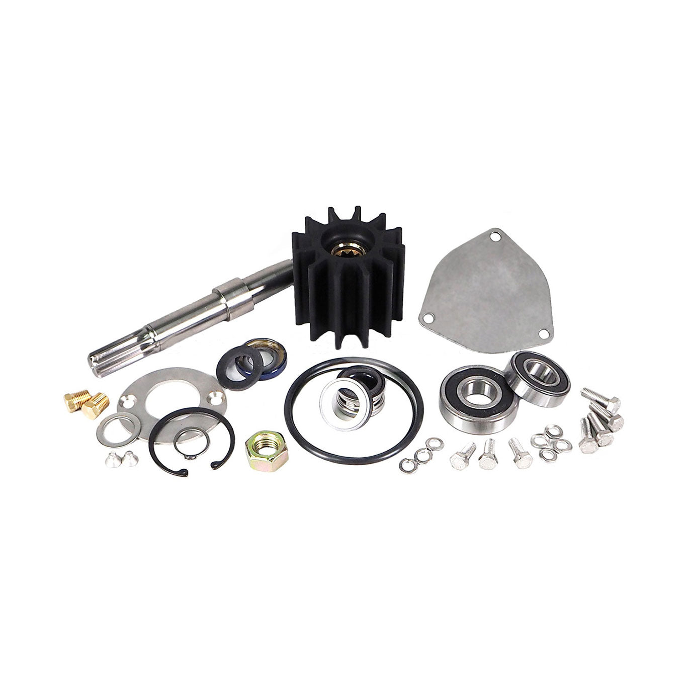 JMP Marine Cummins Engine Cooling Seawater Pump Major Service Kit. Replaces Kits Cummins 3972368, Sherwood 24842 (Services JPR-C0700, JPR-C0830 and OEM).