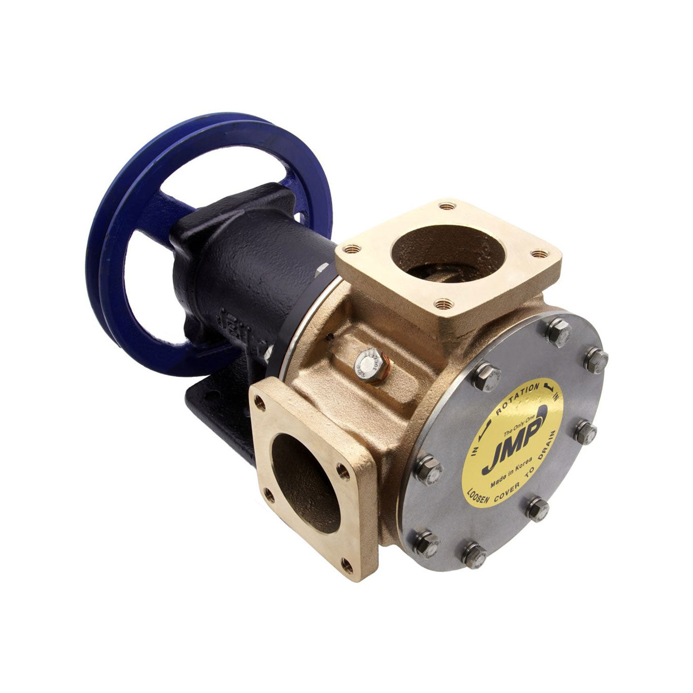 JMP Marine General Multi-Purpose Fluid Transfer Pump #JPR-65LF. 2.5" Flange Ports, 591 L/min, Mechanical Seal, 30mm Stainless Shaft.