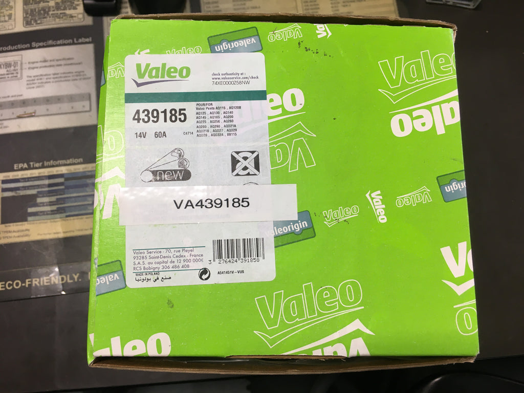 Valeo Alternator for Volvo Penta 439185 /  VA439185