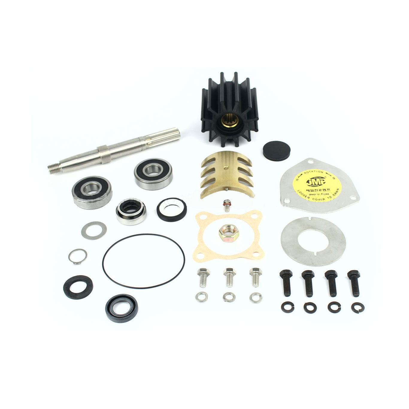 JMP Marine Cummins Engine Cooling Seawater Pump Major Service Kit (For JPR-S7627, JPR-S7630 Cummins Replacement Pump).