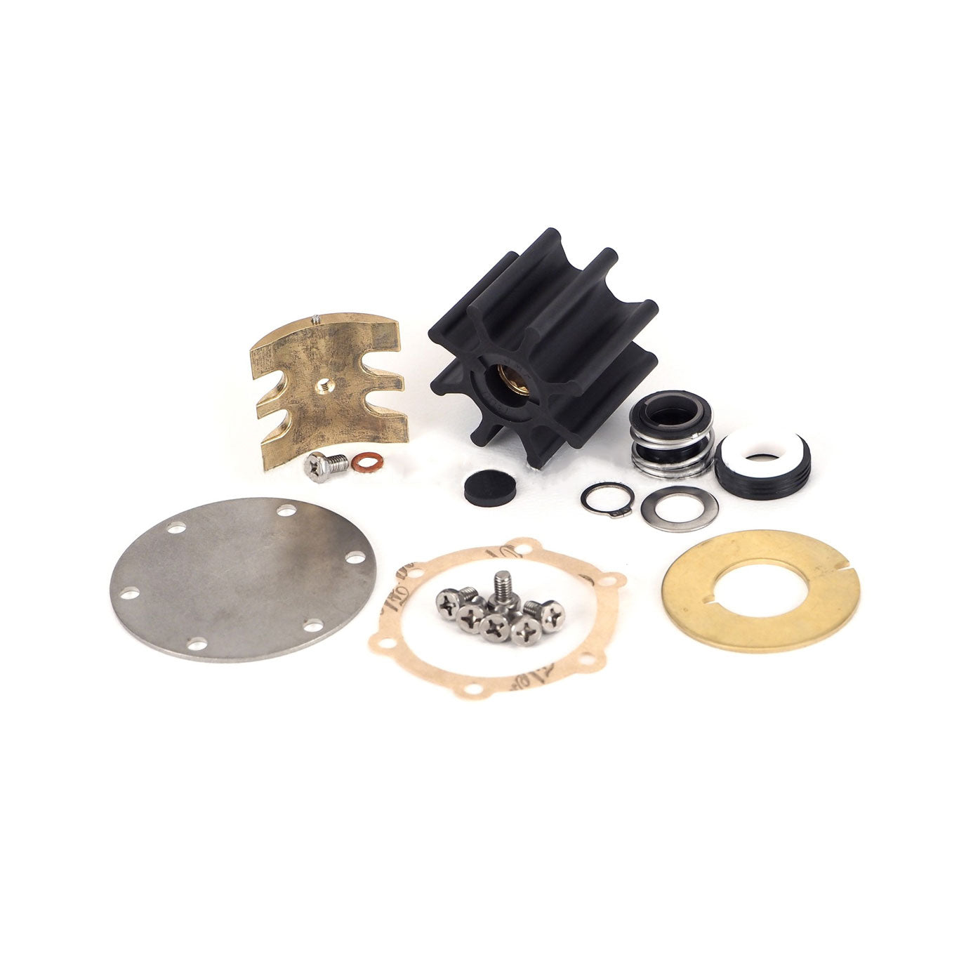 JMP Marine Volvo Penta Engine Cooling Seawater Pump Minor Service Kit (Services JPR-VP0050D, Volvo Penta 3838288, Johnson 10-24580-01).